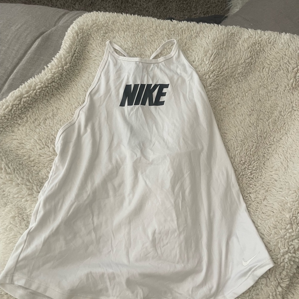 Nike White Athletic Tank Top